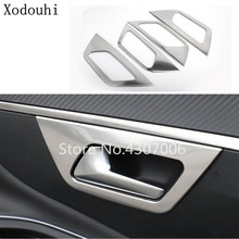 Car Protect Trim Stainless Steel Door Inner Built Bowl Armrest Part 4pcs For Peugeot 3008 GT 3008GT 2016 2017 2018 2019 2020 2024 - buy cheap