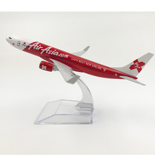 AirAsia-avión Boeing 737 de 16CM, aleación de Metal fundido a presión 1:400, juguetes de aviones para niños, modelo MX22 2024 - compra barato