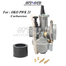 Carburador Universal para motocicleta OKO pwk 21, 2T, 4T, 21mm, con Power Jet para Motor de carreras 2024 - compra barato