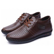 2018 spring men height increasing 5 cm elevator casual shoes male lace up hidden heel leather leisure single shoes man flats 2024 - buy cheap