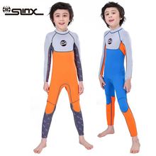 Детский купальник с длинным рукавом, высокоэластичные костюмы для дайвинга, детский неопреновый купальник, гидрокостюмы, одежда для подводного плавания, серфинга, защита от сыпи 2024 - купить недорого