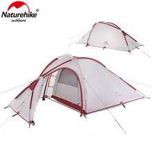Naturehike 3 person tent ultralight 20D 4 season camping tent one bedroom one living room outdoor hiking traveling tents 2024 - buy cheap