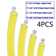 4x Tubo de Mangueira de Linha De Combustível de Gasolina/Tubulação Para Chainsaw Blower Trimmer Replace Amarelo REINO UNIDO 2024 - compre barato