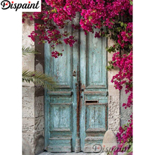 Pintura descartável/broca redonda 5d faça você mesmo pintura "flor porta" bordado ponto cruz 3d decoração de casa a11869 2024 - compre barato