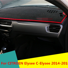 Alfombrilla protectora para salpicadero de coche, tapete de tablero de instrumentos, accesorios para CITROEN Elysee c-elysee 2014-2018 2024 - compra barato