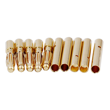 10 Pairs 2.0mm Gold Plated Male & Female Bullet Banana Plug Connector for ESC Battery (5 Male + 5 Female)  20%off 2024 - buy cheap