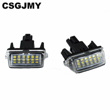 Car LED number License Plate Lights For Toyota Camry 50 LED Number fit For Peugeot Citroen 206 306 307 406 407 C3 FOR yaris 2024 - buy cheap