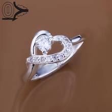  Wholesale Silver-plated Ring,Silver Fashion Jewelry,Women&Men Gift Insets Heart Silver Finger Rings Top Quality 2024 - buy cheap