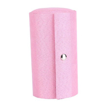 SZanbana Pink Portable Travel Jewelry Storage Case Earring Hair Tie Box Holder Velvet Three-Layer Roll-up Cylinder Shape 2024 - buy cheap