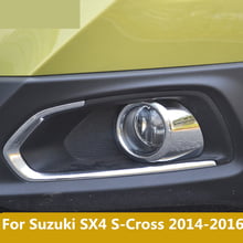 Marco de lámpara antiniebla delantera para coche, accesorios de decoración Exterior para Suzuki SX4 s-cross 2014-2016, ABS cromado, 2 uds. 2024 - compra barato