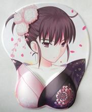 2019 new version Japanese anime silicone 3d mouse pad Lycra fabric wristbands Cartoon Creative sexy mouse pad Chest mouse pad 2024 - buy cheap