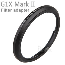 Aluminum FA-DC58E Lens Filter Adapter Fits for Canon PowerShot G1X Mark II Camera Reinstall 58mm UV filter / Lens hood 2024 - buy cheap