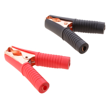 1 Pair Jump Starter Alligator Clamps Battery Insulated Electrode Clips for Car lightweight Alligator clip clamp connector holds 2024 - buy cheap