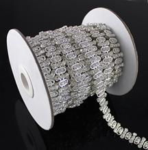 10Yards 14mm Wholesale Diamante Trimming Clear Rhinestone Trimming Crystal Trim For Wedding Dress 2024 - buy cheap