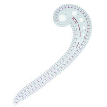 Affordable 11.8" Long Comma Shaped Plastic Transparent French Curve Ruler SplIne 2024 - buy cheap