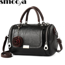 SMOOZA Women's Bags 2020 Crossbody Bags For Women Retro Vintage Ladies Women's Leather Handbags Tassel Shoulder Bag For Flower 2024 - buy cheap