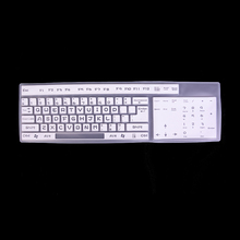 Capa transparente para teclado de silicone, proteção de silicone para teclado de computador de mesa universal 44.5*13cm 2024 - compre barato