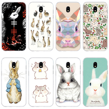 16H Cartoon Art Cute Rabbit Soft Silicone Tpu Cover phone Case for Samsung j3 j5 j7 2016 2017 a3 2016 a5 2017 a6 2018 2024 - buy cheap