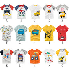 Boys Girls Unisex T-shirt Cartoon Sport Car Bus Truck Saloon Taxi Kids Tee Cotton Tops Baby Child Clothing Toddler Wear 2024 - buy cheap