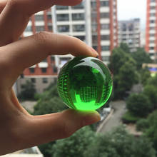 30 мм прозрачный хрустальный шар, прозрачный декоративный стеклянный шар, украшения фэн-шуй, миниатюрные подарки, аксессуары для домашнего декора 2024 - купить недорого