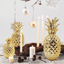 Creative Golden Pineapple figurines Ceramic crafts handicraft feng shui plant fruit home decor minimalist decoration accessories 2024 - buy cheap