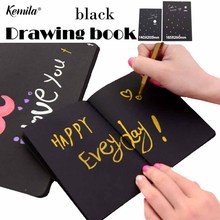 kemila A4/A5 Outdoor portable sketch book drawing a black paper notebook for Sketch Cute Draw book School Marker Pad Supplies 2024 - buy cheap