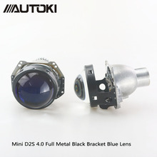 Autoki-projetor de alumínio bixenon hid para hella g5, 3.0 '', lente de filme azul, automóvel, farol de carro, retrofit, h4, d2s, d2h 2024 - compre barato