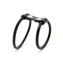 2Rings cock ring  delay penis ring Silicone penis extender Cage Impotence Erection Aid Sex aid Erectile Dysfunction 2024 - buy cheap