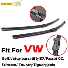 Xukey-limpador de para-brisa, lâmina para janela frontal, vw golf vi, passat b6, passat cc, scirocco, jetta, touran, tiguan 2024 - compre barato