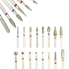 6pc Diamond Nail Drill Bit Set Milling Cutters For Manicure Electric Machine Pedicure Burr Bits Cuticle Remove Nail Art Tools 2024 - buy cheap