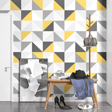 Nordic Modern Geometric Lattice Square Wallpaper For Walls Roll 3D Living Room Bedroom TV Background Wall Decor Home Wall Paper 2024 - buy cheap