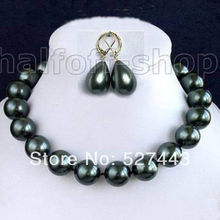Жемчужное ожерелье и серьги, 10 мм, 18 дюймов 2024 - купить недорого