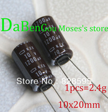 Novo capacitor eletrolítico ncc 10v 1200uf 100% original, capacidade radial 10x20mm (10 peças) 2024 - compre barato