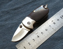 Manual de bolso faca ao ar livre faca dobrável portátil faca 57HRC Rosewood handle mini faca ferramenta EDC 2024 - compre barato