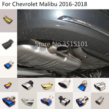 Car styling rear back Cover Muffler End Stainless steel Tail Pipe Dedicate outlet Exhaust For Chevrolet Malibu 2016 2017 2018 2024 - buy cheap