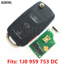 Автомобильный Дистанционный ключ QCONTROL DIY для VW/VOLKSWAGEN Beetle/CC/EOS/GTI/Golf/Passat/Jetta/Rabbit 1J0959753DC/5FA008259-30 2024 - купить недорого