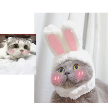 Cute Bunnies Ears ins Plush Bunny Rabbit Headband For Kitten Pet Puppy Product dog cat clothes Christmas For Cat Spring Summer 2024 - buy cheap