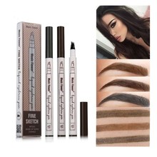 3 Color Eyes Makeup 4 Heads Liquid Eyebrow Pen Waterproof Tattoo Super Durable Eye Brow Pencil Beauty Tool 2024 - buy cheap