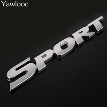 Yawlooc-pegatina 3D de ABS cromada para coche, emblema deportivo, insignia para puerta, accesorios para Toyota Highlander, estilo de coche KIA 2024 - compra barato