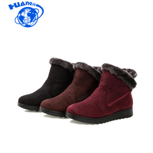 HUANQIU Women Ankle Boots New Fashion Waterproof Wedge Platform Winter Warm Snow Boots Shoes For Female wyq161 2024 - buy cheap