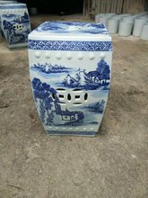 Blue And White Antique Stool For Dressing Table Drum Stool Chinese Porcelain Garden Stool Ceramic jingdezhen round garden stool 2024 - buy cheap