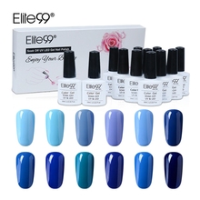 Elite99-Set de 12 unids/set de esmaltes de Gel, serie Azul, 10ML, laca de Gel para uñas de Color puro, Barniz UV LED para manicura, regalo 2024 - compra barato