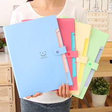 Free shipping  folder multifunctional a4 file bag candy pp file folder data book orgnan bag office supplies 2024 - buy cheap