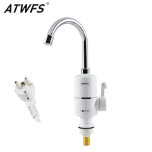 ATWFS Electric Heater Water Heater Instant Hot Water Kitchen Faucet Instant Electric Water Faucet Heating 3000W EU Plug 2024 - buy cheap