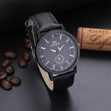 SOXY Luxury Brand Quartz Watches Men Wrist Watch Fashion Leather Sport Casual Watch Hombre Hour Clock relogio masculino 2024 - buy cheap