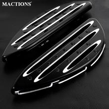 Motorcycle Driver Pedal Front Floorboards Aluminum Footpeg For Harley Touring Street Glide Road King Softail Dyna FLH FLST FLD 2024 - buy cheap