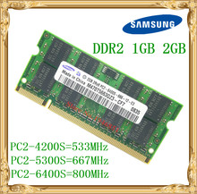 Samsung Laptop memory 1GB 2GB DDR2 533 667 800MHz PC2-4200 5300 6400 Notebook RAM 800 6400S 2G 200-pin 2024 - buy cheap