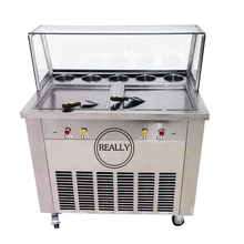 Máquina de gelo quadrado, frete grátis para a sua casa, máquina tailandesa, para fazer sorvete frito, rolos de gelado 2024 - compre barato