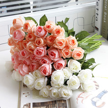 Роза YO CHO Real Touch, искусственные цветы, белая фотороза, цветы для свадьбы, дома и сада 2024 - купить недорого