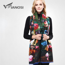 VIANOSI-Pañuelo de lana gruesa para mujer, bufanda de marca de invierno con estampado, nuevo diseño, VA070 2024 - compra barato